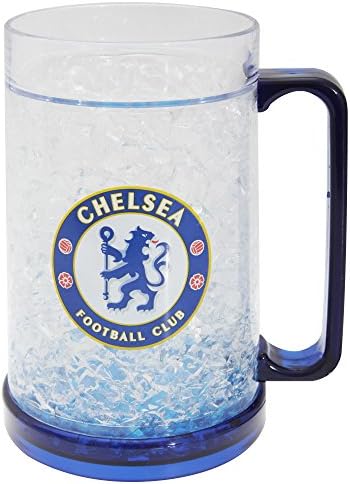 Chelsea FC Resmi Futbol Crest Dondurucu Kupa (Bir Boyut) (Açık / Mavi)