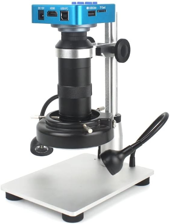Mikroskop Aksesuarları Mikroskop Kamera 38MP 13MP USB VGA Endüstriyel Mikroskop 130X C Mount Lens Laboratuar Sarf Malzemeleri