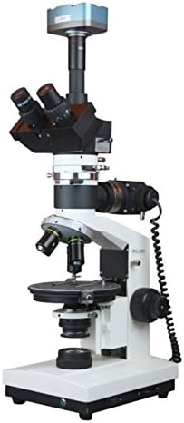 Radikal Araştırma Jeoloji Cevheri İletilen Yansıyan ışık Polarize Mikroskop w 10 Mpix USB PC Kamera