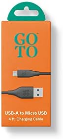 GoTo Mikro USB Şarj Kablosu, 4 FT Mikro USB'den USB'ye Şarj Kablosu Samsung Galaxy S7 Edge S6, Moto G5, PS4, Android Telefonlar,