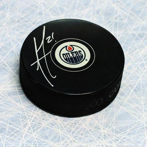Andrew Ference Edmonton Oilers İmzalı Hokey Diski-İmzalı NHL Diskleri