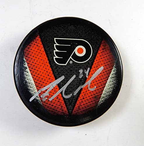 Matt Read 24 İmzalı Philadelphia Flyers NHL Hokey Diski Otomatik Spor Bütünlüğü 3 İmzalı NHL Diskleri
