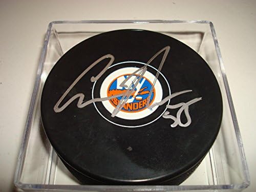 Aaron Ness İmzalı New York Adalıları Hokey Diski İmzalı a-İmzalı NHL Diskleri