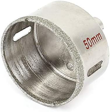 X-DREE 50mm Kesme Çapı 2 Uzunluk Elmas Karo Cam Delik Testere Delme (Diámetro de corte de 50mm 2 '' Longitud Diamante Teja