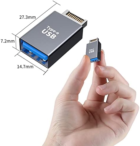 XMSJSIY USB3. 1 Tip E Tip A Adaptör Anakart Uzatma Veri Konektörü Dönüştürücü Bilgisayar için - 2 ADET (Tip-E Erkek USB A