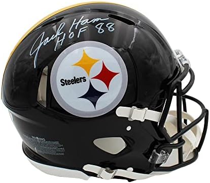 Jack Ham İmzalı Pittsburgh Steelers Speed 4x SB Champs “Yazılı Otantik NFL Kaskı - İmzalı NFL Kaskları