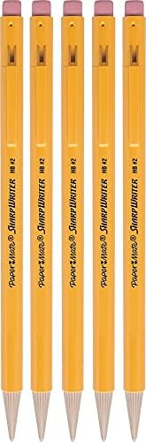 Papermate Sharpwriter Mekanik Kurşun Kalem, Sarı, Paket başına 5 Kurşun Kalem (1 Paket)
