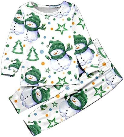 Aile Noel Pjs Cadılar Bayramı Pijama Noel Uzun Kollu Noel Ağacı Üst Ekose Pantolon Hafif Loungewear Kıyafetler