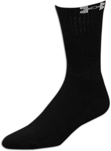 Koltuk Altı Tüm Sezon Dişli 4 Çift Paket Mürettebat Çorapları-Siyah Büyük