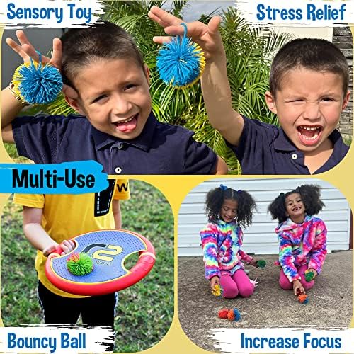 Çocuklar için Kooosh Topları 8 Paket-Paskalya Hediye Topu Stres Giderici Maymun Topları Çocuklar için Fidget Oyuncak-Toss