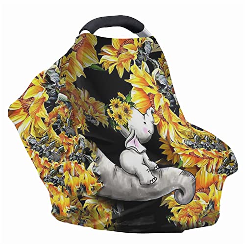 ZFRXIGN Fil Ayçiçeği Bebek Araba Koltuğu Kapağı Hemşirelik Nefes Eşarp Carseat Gölgelik Çok Kullanımlı Kapak Ups için Arabası