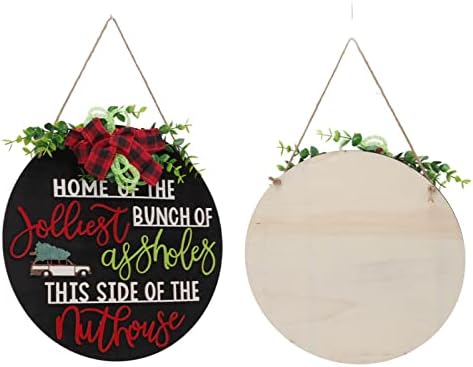 Noel Süsleri,Ulusal Lampoon'un Noel Tatili noel dekoru Ahşap Çelenk, Ön Kapı için 12 inç Noel hoş geldin yazısı, Parti Malzemeleri
