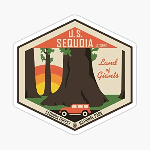 Sequoia Ulusal Parkı Çıkartması-Çıkartma Grafiği-Otomatik, Duvar, Dizüstü Bilgisayar, Hücre, Pencereler için Kamyon Çıkartması,