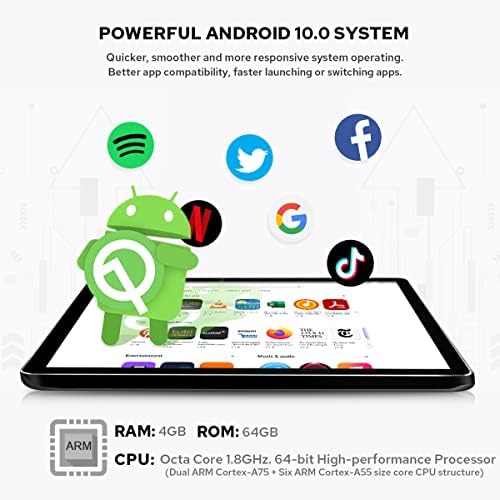 Joyıng 10.1 HD Kafa Ünitesi Android 10 Tek Din Araba Stereo Dokunmatik Ekran Araba Radyo 6GB+128G GPS Navigasyon, Kablosuz