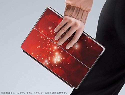ıgstıcker Çıkartması Kapak Microsoft Surface Go/Go 2 Ultra İnce Koruyucu Vücut Sticker Skins 000240 Kırmızı Glitter Polka
