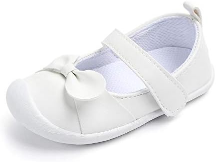 Bebek Kız Mary Jane Daireler Kaymaz Kauçuk Taban İlmek Toddler İlk Yürüyüşe elbise Ayakkabı