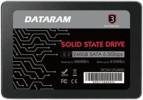 MSI B350M Harç ile Uyumlu Dataram 240GB 2.5 SSD Sürücü Katı Hal Sürücüsü