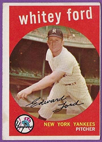 Whitey Ford-1959 Topps 430-New York Yankees-Slabbed Beyzbol Kartları