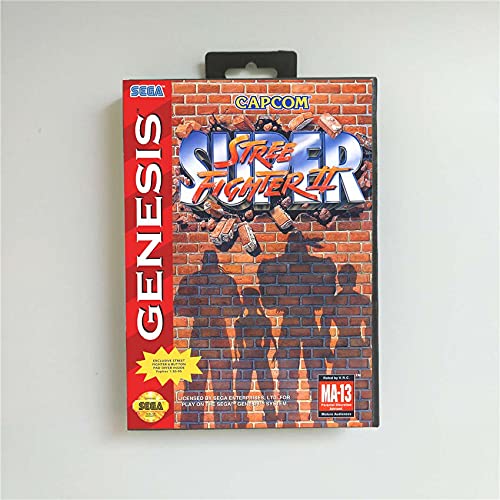Aditi Süper Sokak Oyunu Fighter II - ABD Kapak Perakende Kutusu İle 16 Bitlik MD Oyun Kartı Sega Megadrive Genesis video