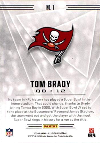2020 Panini Yanılsamalar Perakende 1 Tom Brady Tampa Bay Korsanları Futbol Kartı