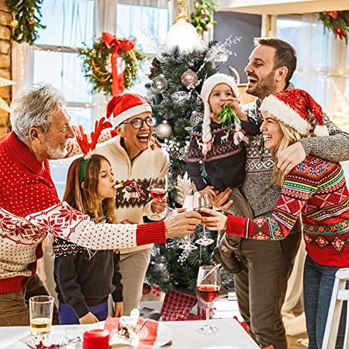 Temizle Noel Top Süsler, 30ct 2.36 İnç Şampanya Noel Süsler Noel Ağacı için Kırılmaz Şeffaf Plastik Pet Noel Süsler Tatil
