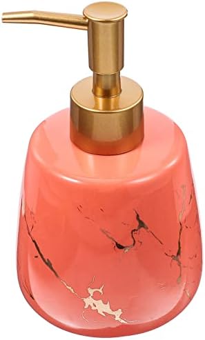 Cabilock Şampuan Pompası Dispenseri Seramik Sabunluk Banyo için El Bulaşık Sabunu Dispenseri Uçucu Yağ Losyonu için Sıvı