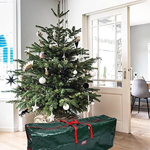 Happyyami Büyük Kırmızı saklama çantası Noel Ağacı saklama çantası Noel Ağacı Çantası Tatil Ağacı Saklama Kabı Uzun Yapay