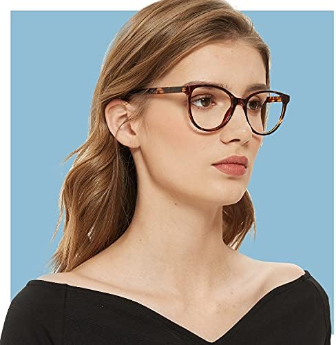 Kadınlar için BLUEMOKY mavi ışık engelleme gözlükleri - 2'li Paket Bilgisayar gözlükleri, Göz Yorgunluğu/Parlama Önleyici