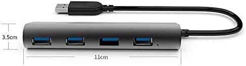 NIZYH 4-port USB 3.0 Alüminyum Alaşım Hub Çok Fonksiyonlu Yüksek Hızlı Adaptörü Laptop için
