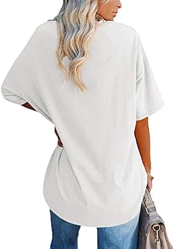 Geniş Şerit Gömlek kadın Yaz Gevşek Omuz V Boyun Moda Düz Renk kısa kollu tişört üst bluz Saten