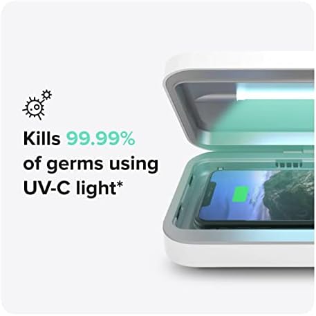 PhoneSoap 3 UV cep telefonu Dezenfektanı ve çift Evrensel Cep telefonu Şarj Cihazı Kutusu / Patentli ve klinik olarak kanıtlanmış