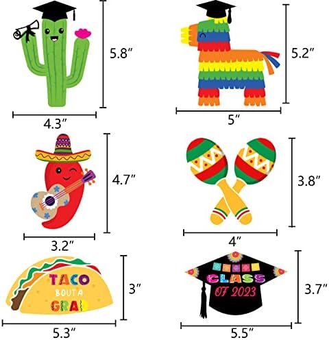 Meksika Mezuniyet Centerpieces Fiesta De Parti Dekorasyon Taco Butik Kap Kaktüs Sınıf Koleji Okul Parti Iyilik