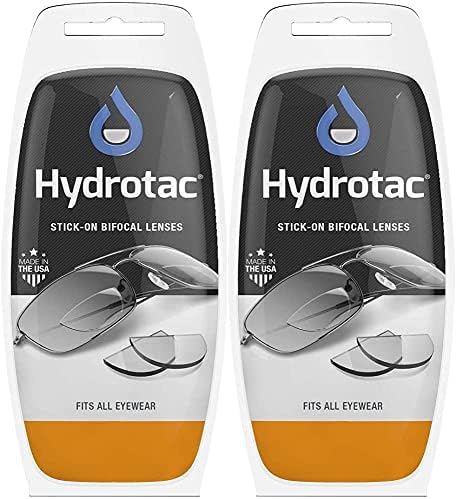Hydrotac OPTX 20/20 Çubuk Büyütme Yeniden Kullanılabilir Bifokal Lensler - +2.50 Diyoptri (2'li Paket)