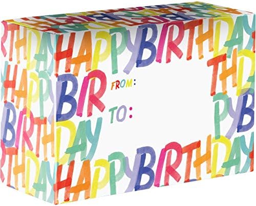 JİLLSON & ROBERTS Doğum Günü Küçük Dekoratif Posta Kutuları / Hediye Kutuları, Kırmızı, turuncu, sarı, mavi, yeşil, pembe,