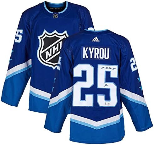 Jordan Kyrou, 2022 NHL All-Star 1. ASG Adidas Forması İmzaladı - İmzalı NHL Formaları