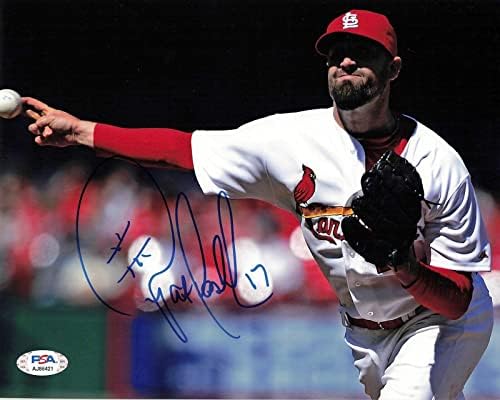Pat Neshek imzalı 8x10 fotoğraf PSA / DNA St. Louis Cardinals İmzalı-İmzalı MLB Fotoğrafları